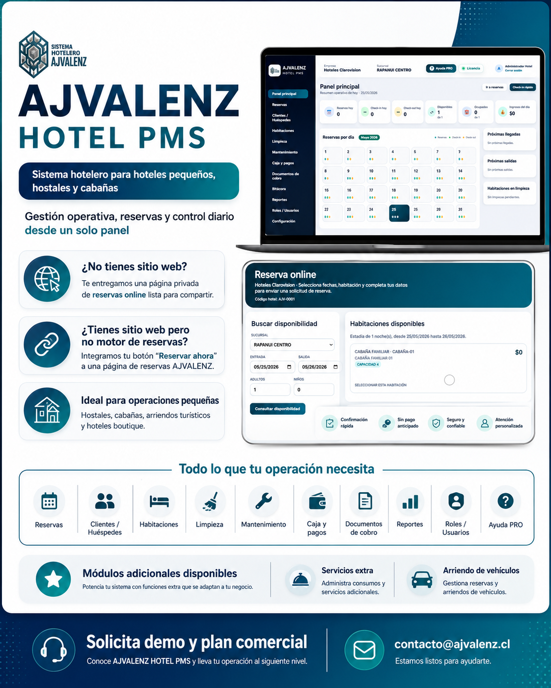Reservas online AJVALENZ
